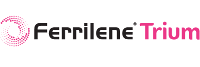 Fermilene Trium logo with pink circle icon and pink “Trium” text