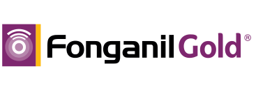 Fonganil Gold logo with purple icon and text on white background