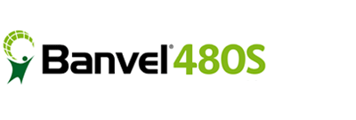 Banvel480S logo with green leaf icon and black-and-green text