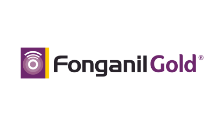Fongani Gold logo with purple icon and text on white background