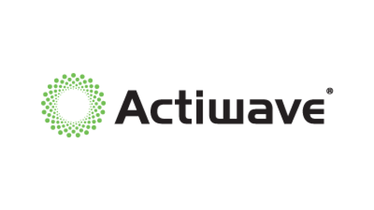 Actuave logo with green gear icon and gray text