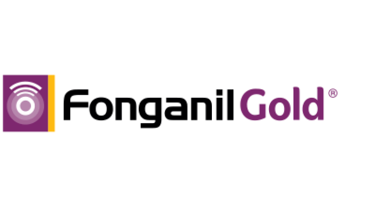 Fonganil Gold logo with purple icon and text on white background