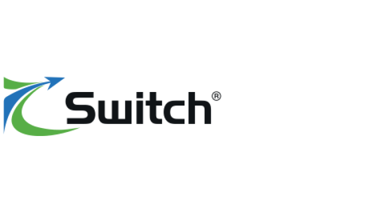 Switch logo with blue and green swoosh icon