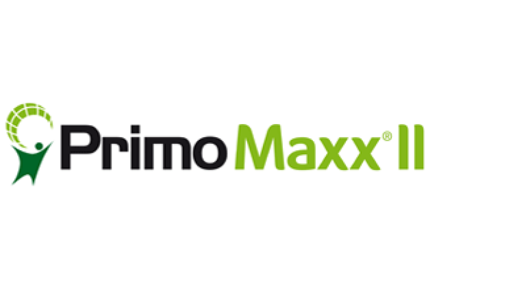 PrimoMaxx II logo with green leaf icon and black-and-green text